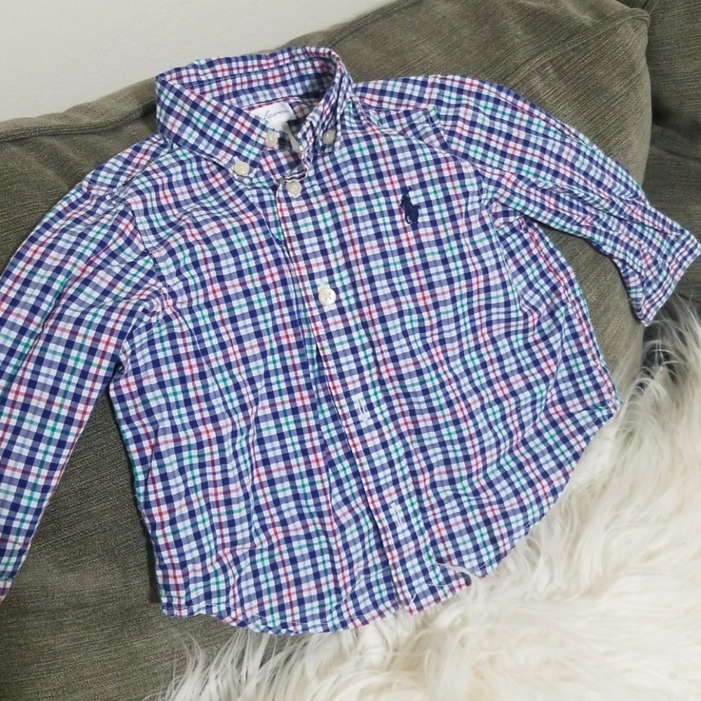 Little boys button up